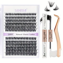 DIY Lash Extension Kit 240pcs Individual Lashes Cluster D Curling