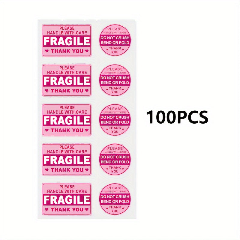 100PCS Attention Stickers for Mailing Envelopes and Cartons