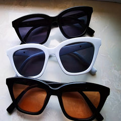Men's Small Frame Cat Eye Sunglasses Vintage Anti UV Sun Glasses