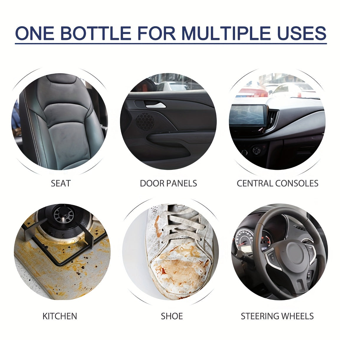 100ml Car Interior Foam Cleaner for Seats Dashboard Cleaning