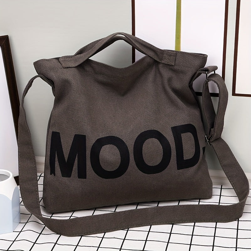 Large Capacity Canvas Tote Bag Work Office Shoulder Crossbody Bag