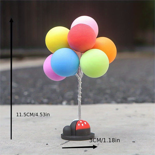 Colorful Balloons Car Dashboard Decorations Mini Cartoon Car Ornaments