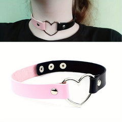 PU Leather Choker Punk Gothic Style Necklace