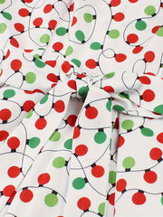  Boho Balloon Print Tie Cami Dress