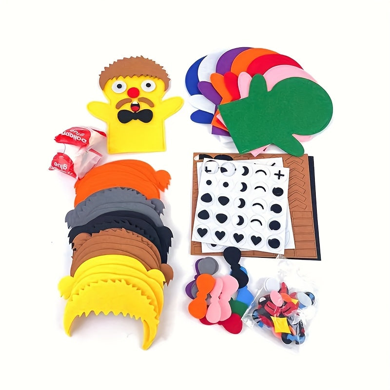Felt Hand Puppet Art and Craft Kit - Create Your Own Character Puppets