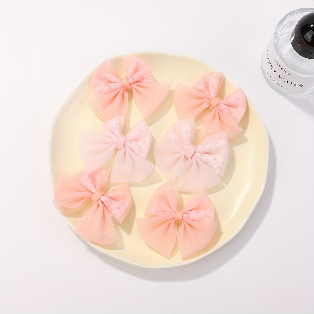 8pcs Baby Girls Bow Hair Clip Party Hair Accessories Sets