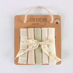5 Pack Baby Saliva Towels for Burping and Washcloths
