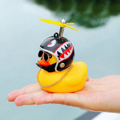 Yellow Duck Helmet Sunglasses Duckling Car