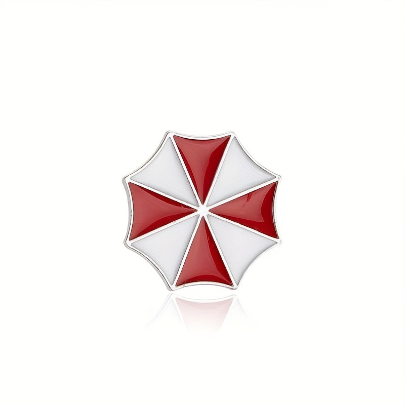 Protection Umbrella Brooch Small Red Umbrella Alloy Brooch