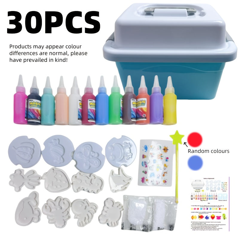 30pcs Water Fairy DIY Toy Set with Magic Gels & Molds
