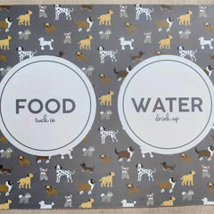 Small Pet Thick Dining Mat Cat Dog Pattern