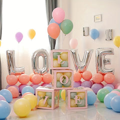 70-Piece Love Balloon Foil Set for Wedding & Themed Parties