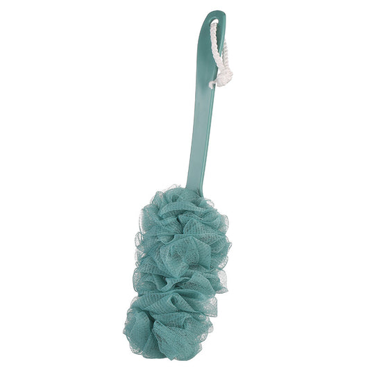 Long Handle Shower Brush with Loofah Sponge for Exfoliating Bath