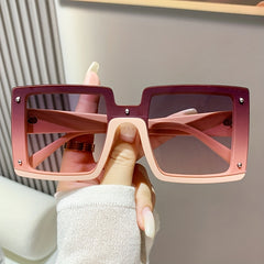 Oversized Square Sunglasses Gradient UV400