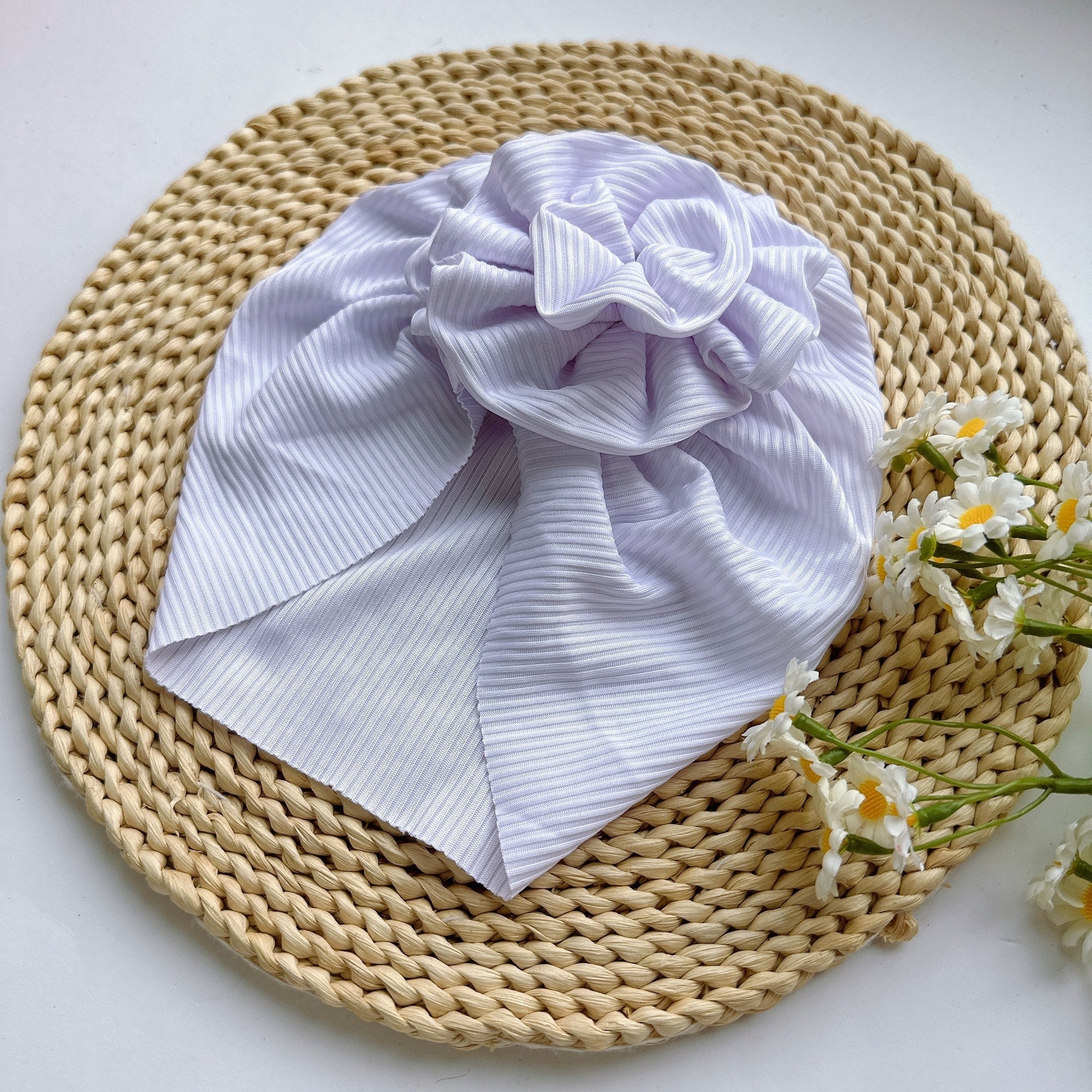 Baby Spring Summer Thin Headband Big Flower Baby Hat