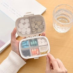 8 Grid Portable Sealed Medicine Box for Outdoor Camping Hiking Fishing