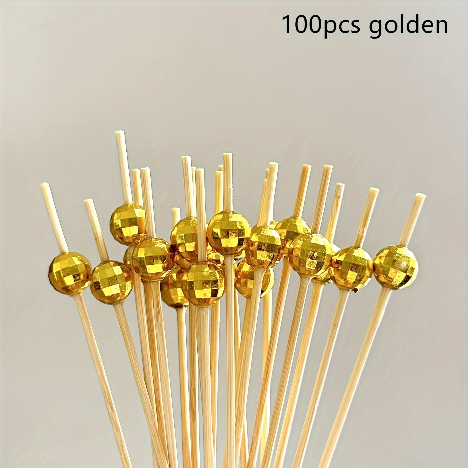 100pcs Fancy Sushi Sticks Disposable Fruit Bamboo Toothpick
