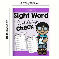 Kindergarten Sight Words Fluency Worksheets - Fun Reading Practice Activities
