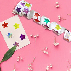 500pcs Star Sticker Roll Reward Chart Adhesive Label