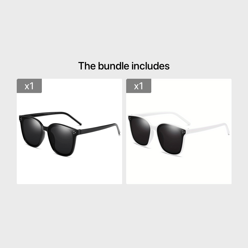 Stylish Sunglasses with Triple Frame Spots
