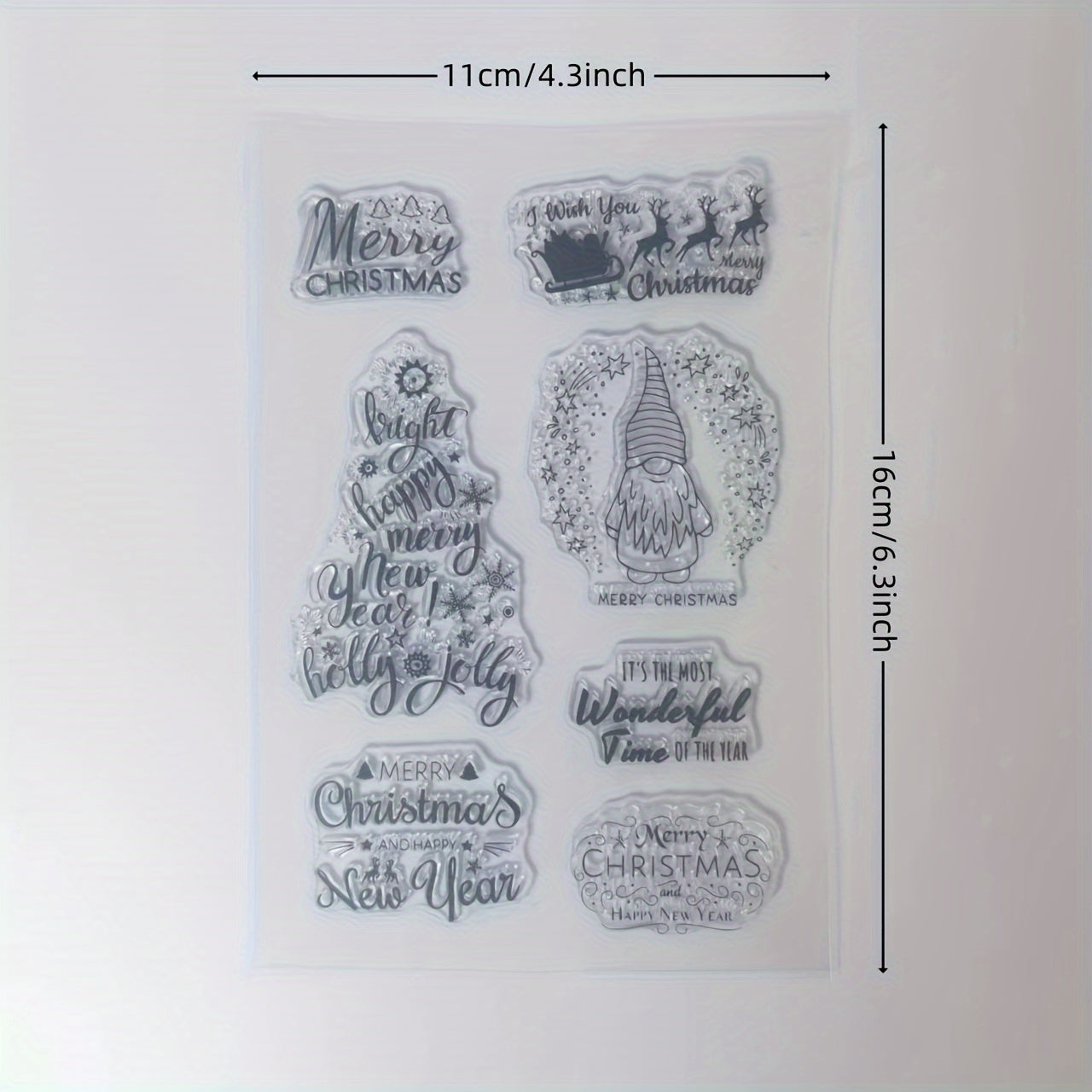 Christmas Series Transparent Stamp for DIY Scrapbooking