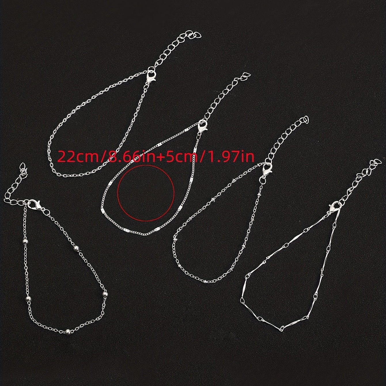 Stackable Anklet Small Copper Beads Foot Jewelry