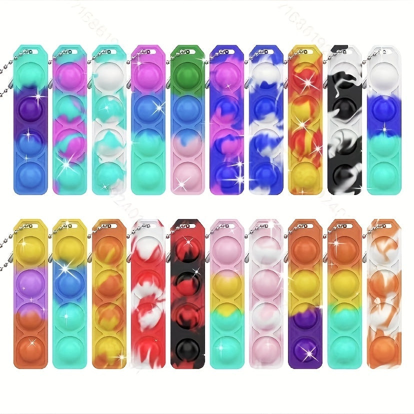 30pcs Mini Pop Keychain Fidget Toys for Stress Relief
