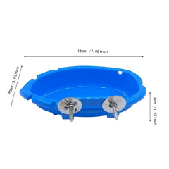 Durable Bird Feeder Cage Attachment Easy Feeding & Viewing