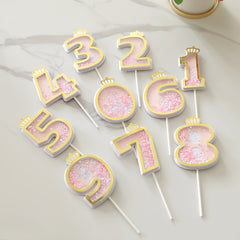 Sequin Crown Digital Number 0-9 Plug In