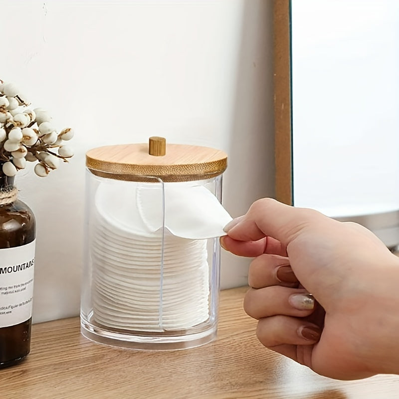 Acrylic Swab Holders Set With Lid Dust proof Storage Jars