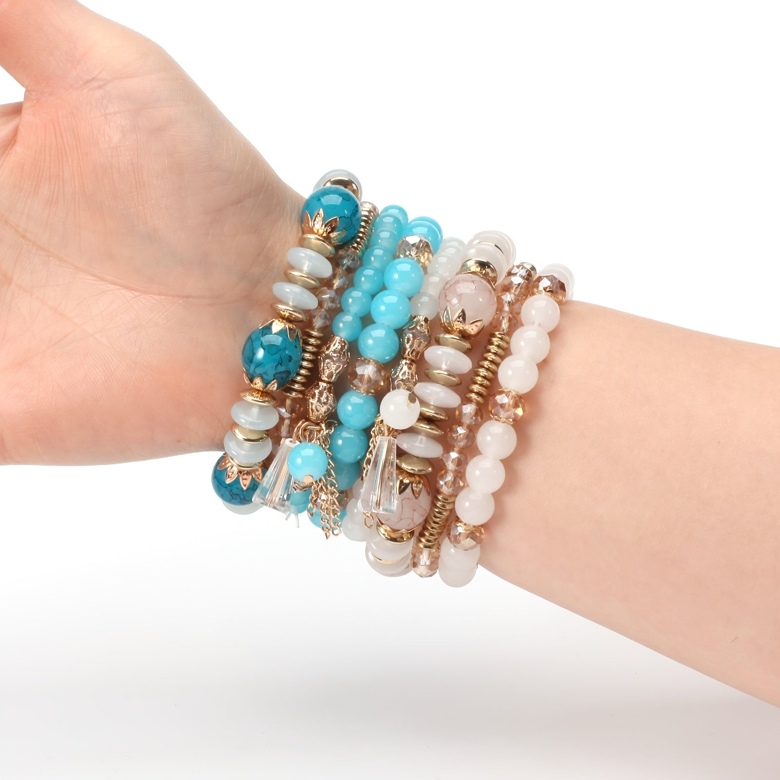 Bohemian Multilayered Stackable Bracelet Set