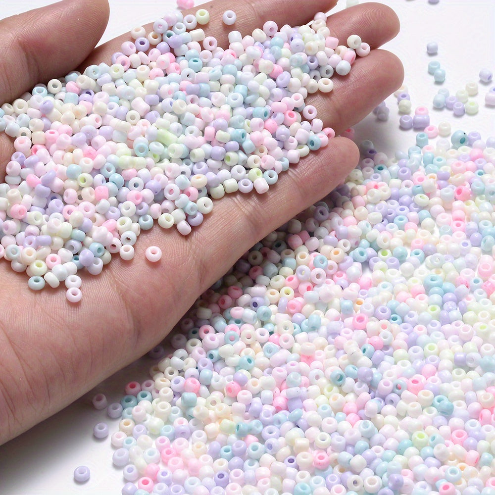 Macaron Glass Seed Beads Matte Small Pony Beads for Jewelry Making DIY Craft