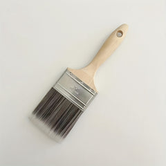 1pc 7.62cm Beavertail Handle Flat Paint Brush for Wall, Soft Filament
