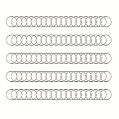 20 50 100pcs Silver Keychain DIY Key Ring Jewelry Accessories Split Ring