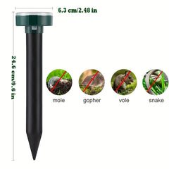 4pcs Solar Insect Repellent Lawn Light Ultrasonic Rodent Repellent