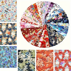 40pcs Cotton Quarters Fabric Bundle for DIY Patchwork Sewing Craft