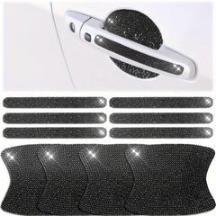 10pcs Car Door Handle Protector: Sparkle & Protection