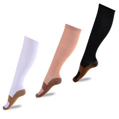 3pcs Copper Compression Socks Reduce Swelling Improve Circulation Relieve Pain
