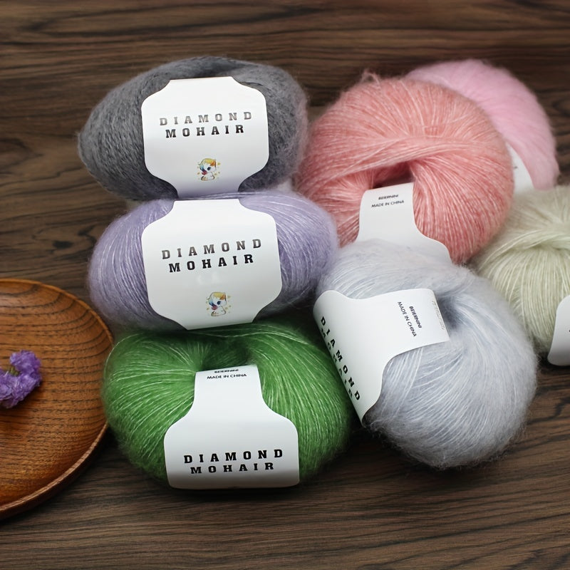 40% Wool 60% Acrylic Yarn for Knitting Crochet Mohair Yarn 166m 25g