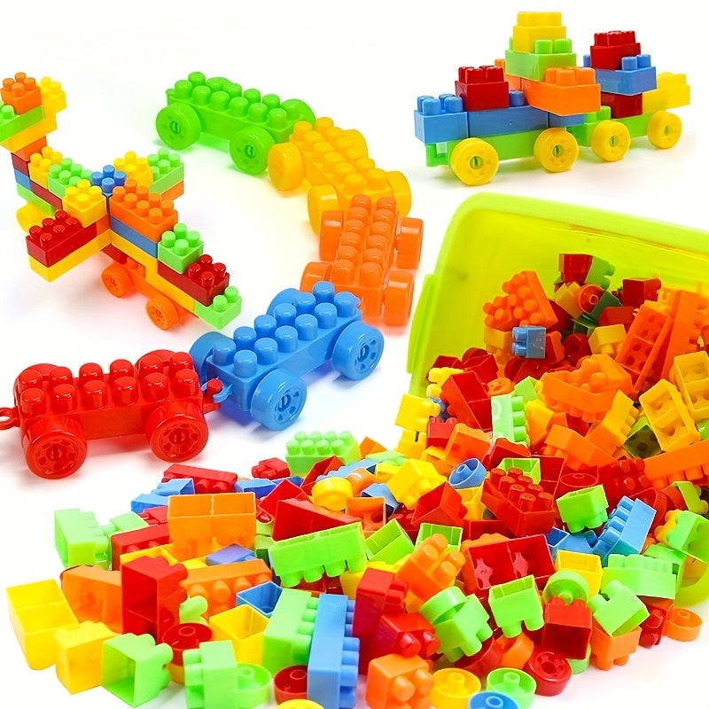 Colorful Large Particle Building Blocks Set - Educational Toy
