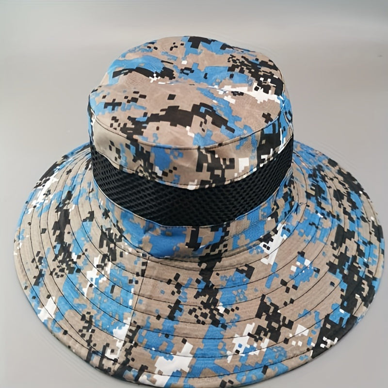 Men's Sunscreen Large Brim Sun Hat Outdoor Travel Fishing Hat