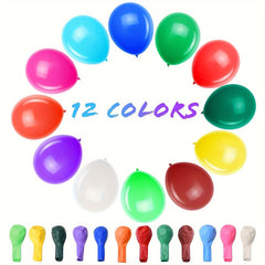 60 Pack Multicolor Latex Balloons Kids Birthday Party Assorted Rainbow Balloons