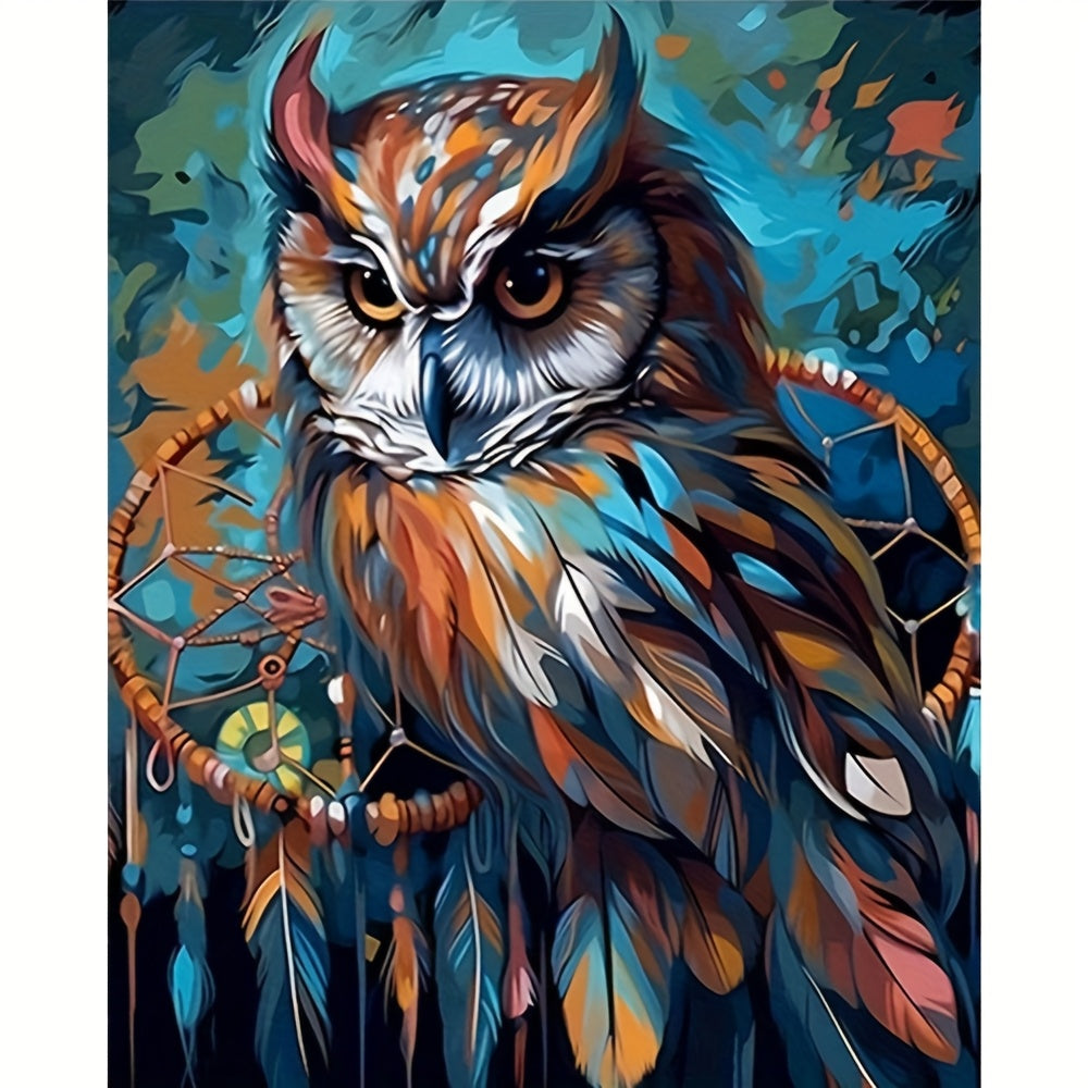 DIY Owl Digital Painting 40X50Cm Unframed Hand Painted Art