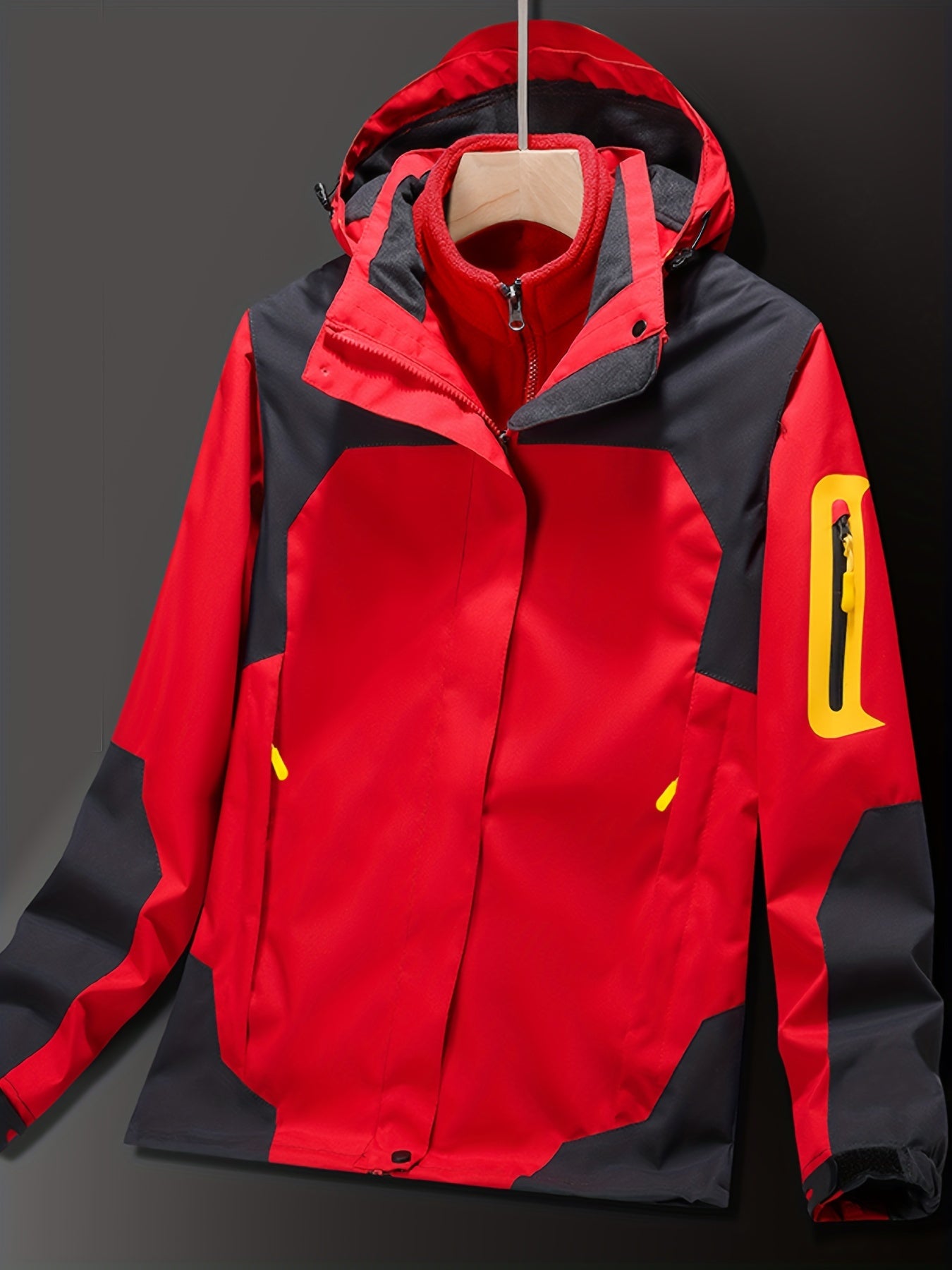 Women's Outdoor Set Plus Velvet Thick Fleece Windproof and Waterproof