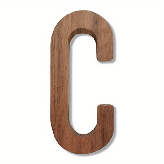 7.62cm Walnut Wooden Letters M - Crafts & Arts Wood Letters for Wall Decor