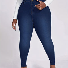  Button Up High Waist Skinny Jeans