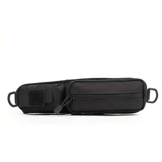 Molle Backpack Shoulder Strap Pouch with Zipper Pocket