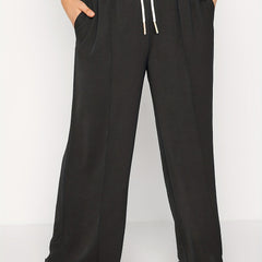 Women's Plus Wide Leg Pants Drawstring Elastic with Pockets