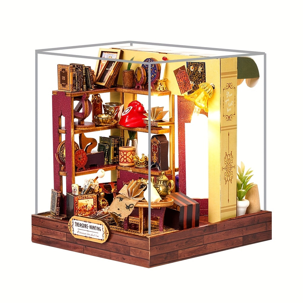 DIY Assembly House Retro Home Decoration Birthday - No Glue