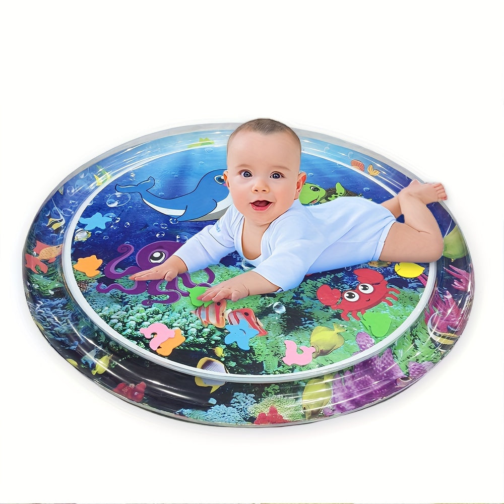 Octopus Water Splash Pad with Fish & Coral Sensory Play Mat